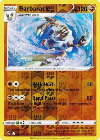 Rebel Clash Barbaracle #104/192 reverse holo